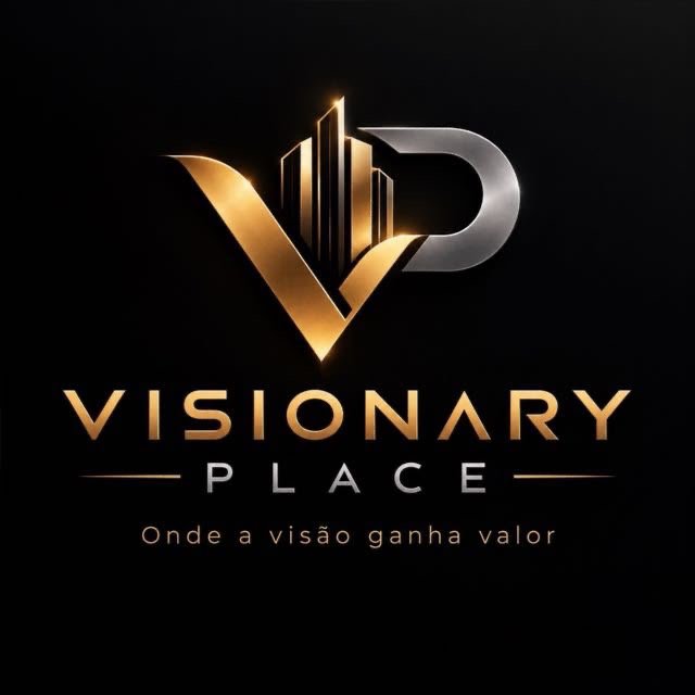 Logótipo Visionary Place: Onde a visão ganha valor